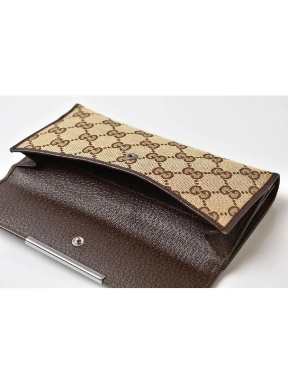 Gucci Wallet GG Canvas Brown Beige